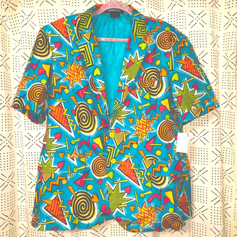 🔥NWT 80’s Style Crazy Blazer Jacket
